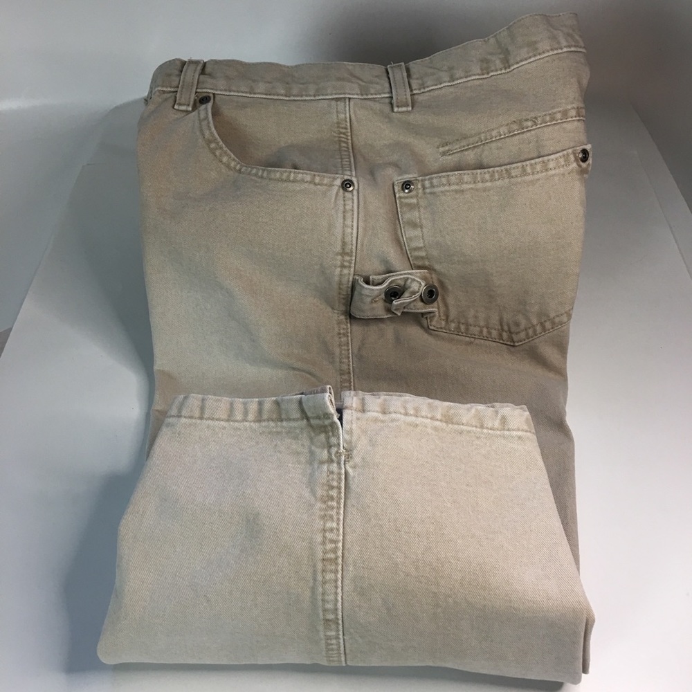 Lee’s Rivered by Lee button fly tan cargo Jean 10P